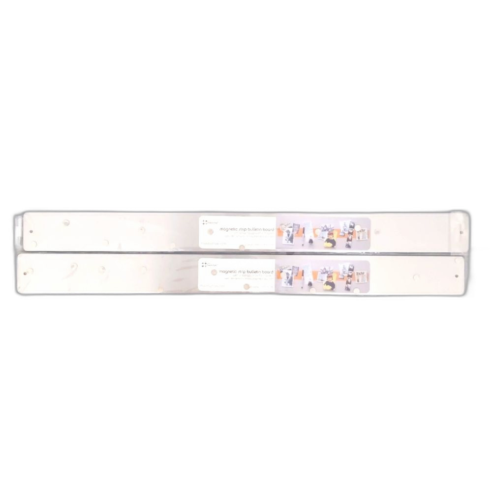 NEW The Container Store Lot of 2 Magnetic Strips Stainless Steel